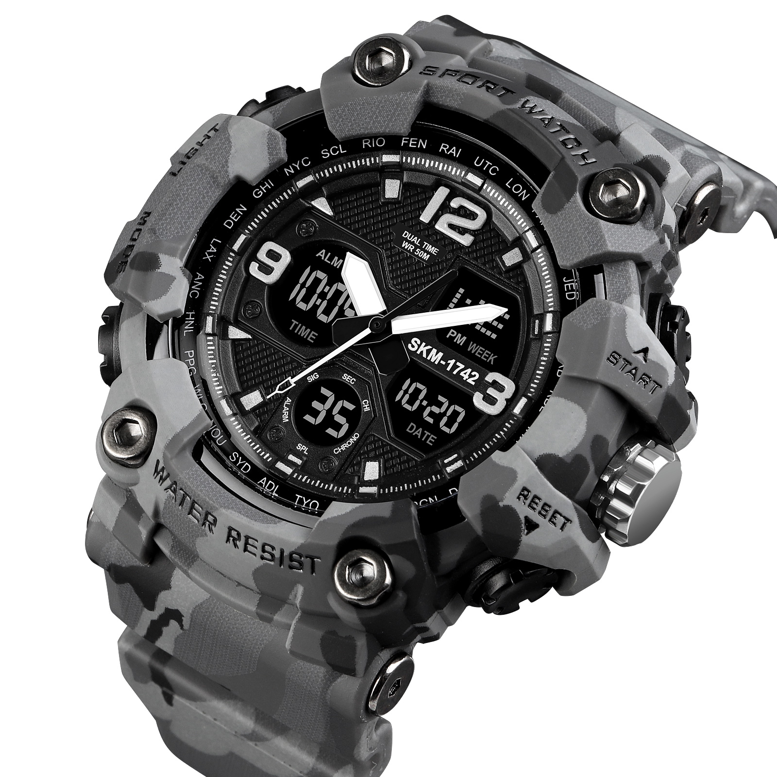 Skmei 1742 Gray Military. SALE - 3