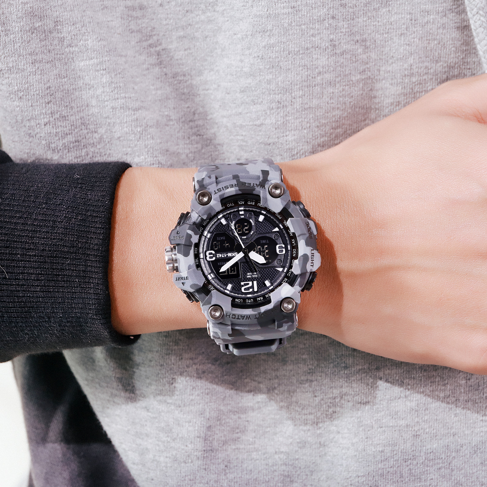 Skmei 1742 Gray Military. SALE - 4