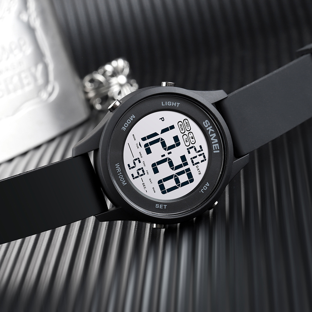 Skmei 1758BKBKWT Black Black White - 4