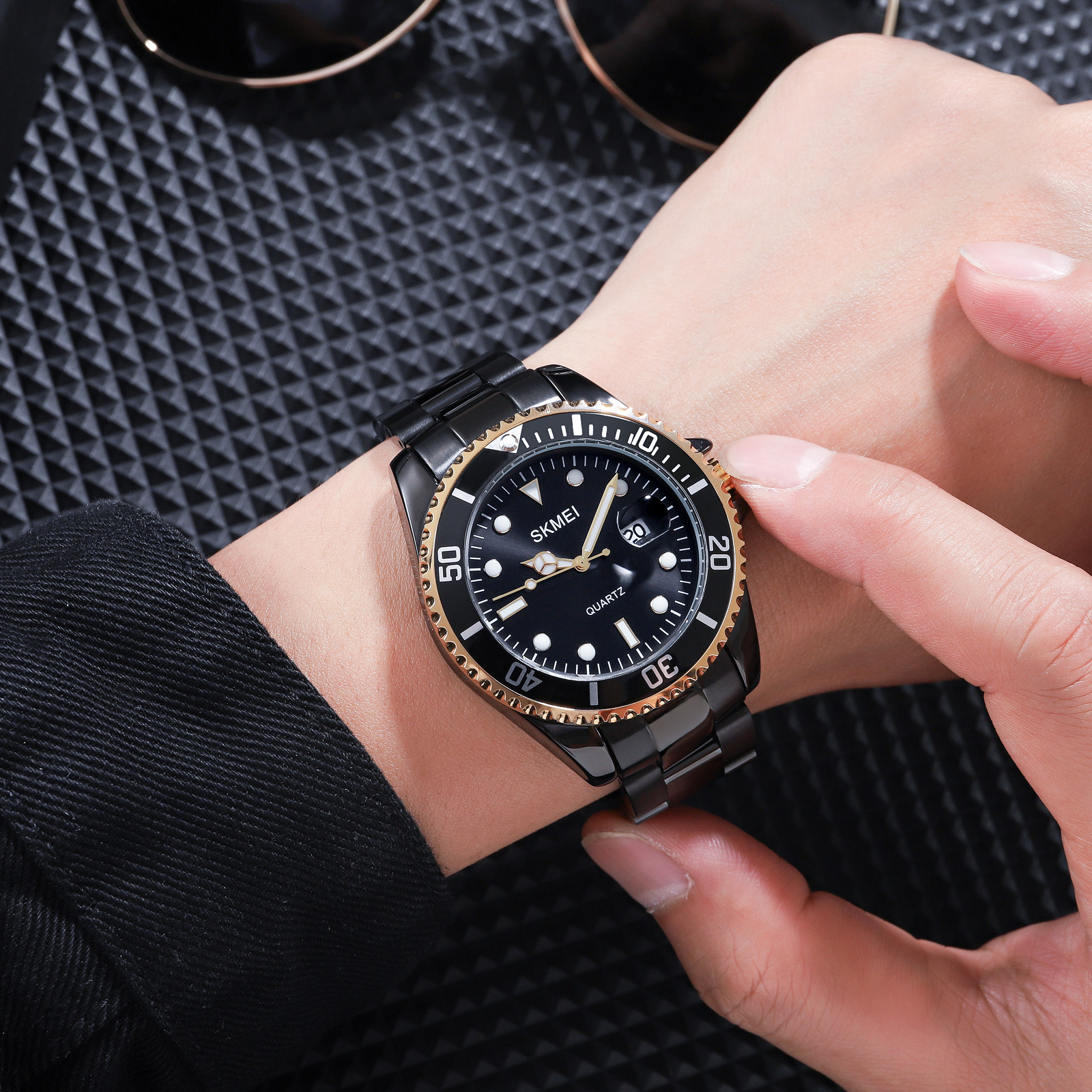 Skmei 1779GDBK Black-Gold - 3