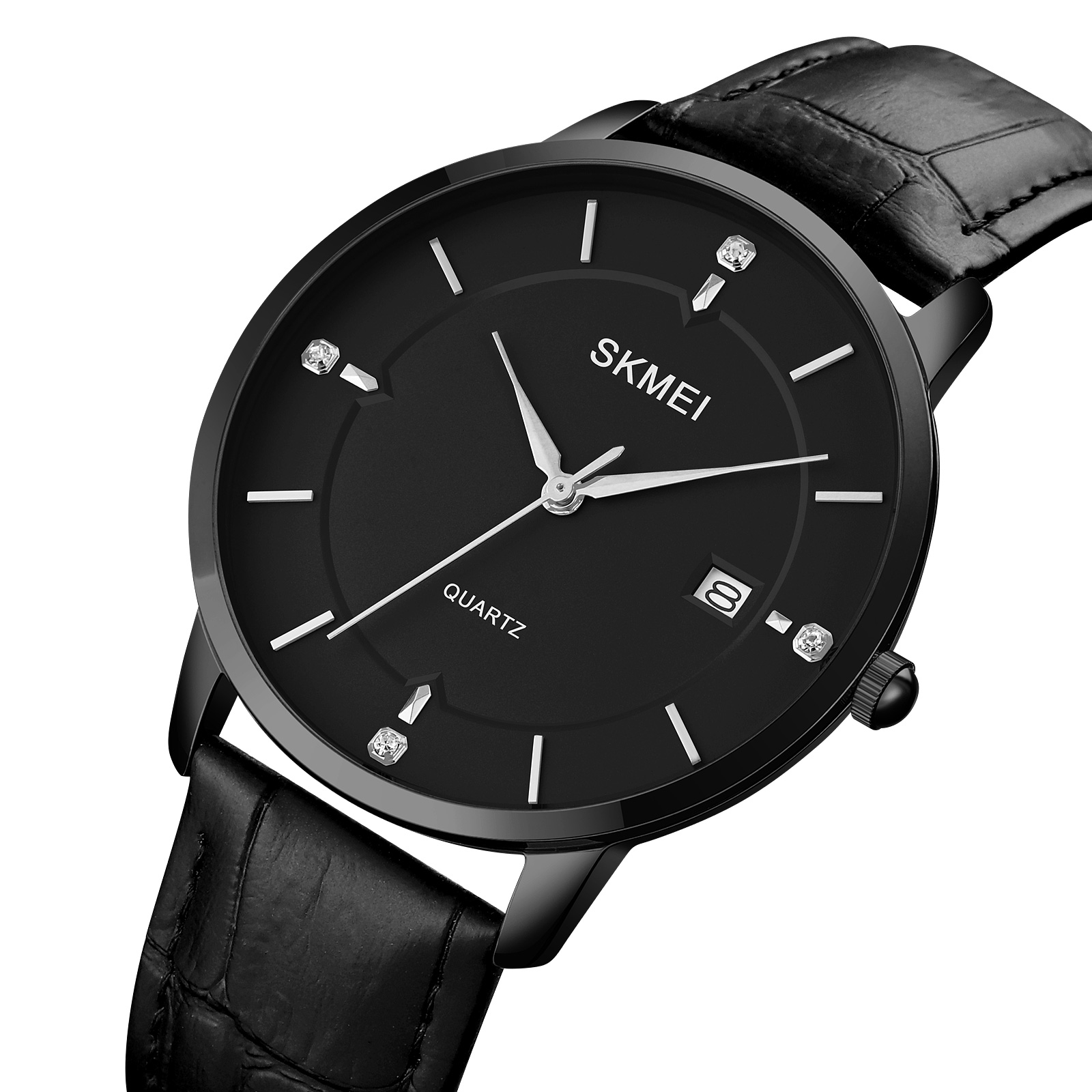 Skmei 1801LBKBK Black-Black Leather - 2