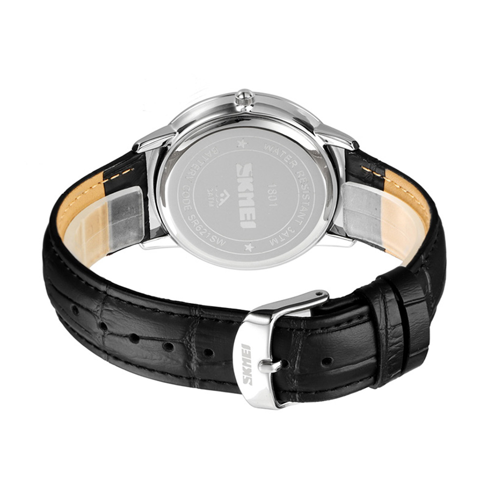Skmei 1801LGDBK Gold-Black Leather - 4