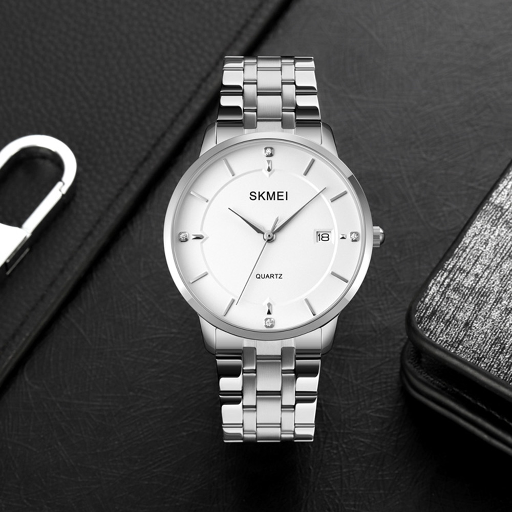 Skmei 1801SSI Silver Case Mesh Band - 3