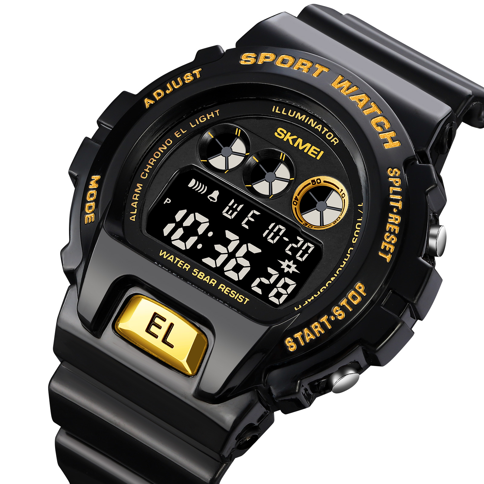 Skmei 1813BKGD Black-Gold - 3