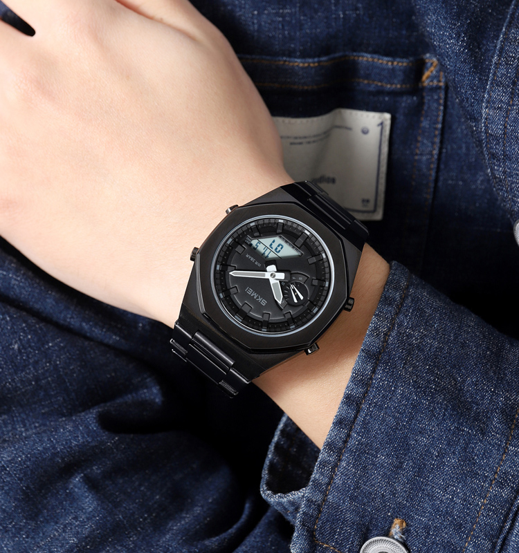 Skmei 1816BKBKWT Black-Black-White - 3