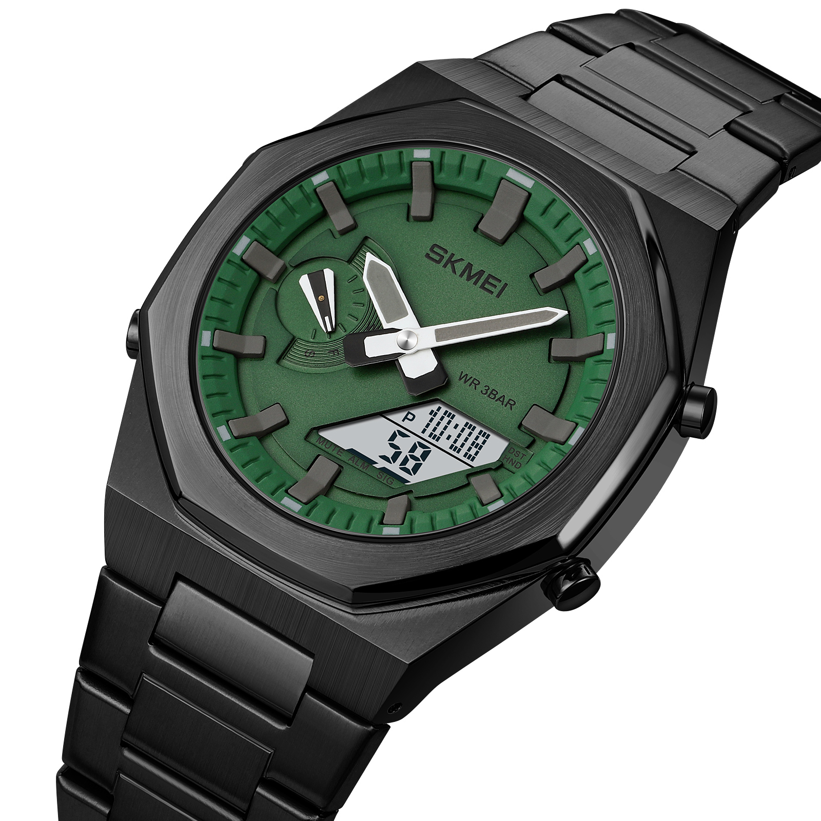 Skmei 1816BKGNWT Black-Green-White - 2