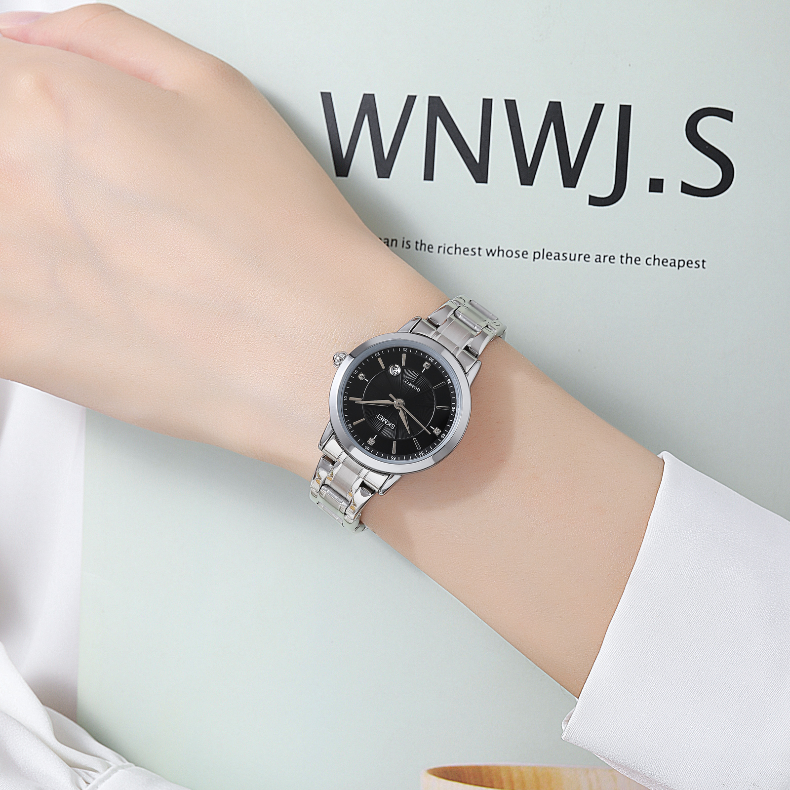 Skmei 1819SIBK Silver-Black - 3