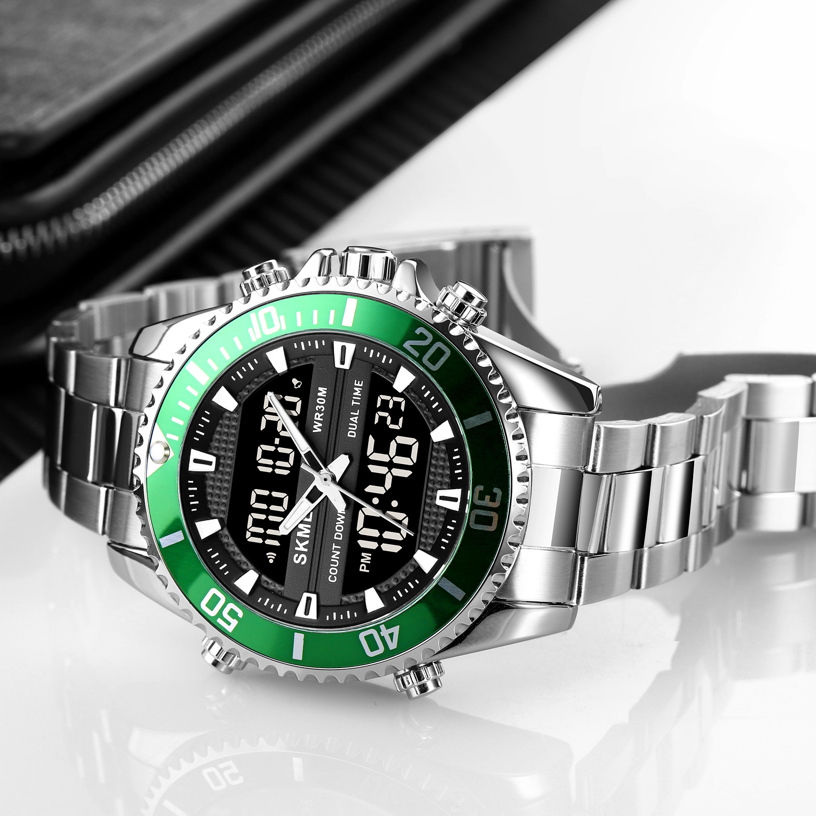 Skmei 1850SIGN Silver-Green SALE - 4