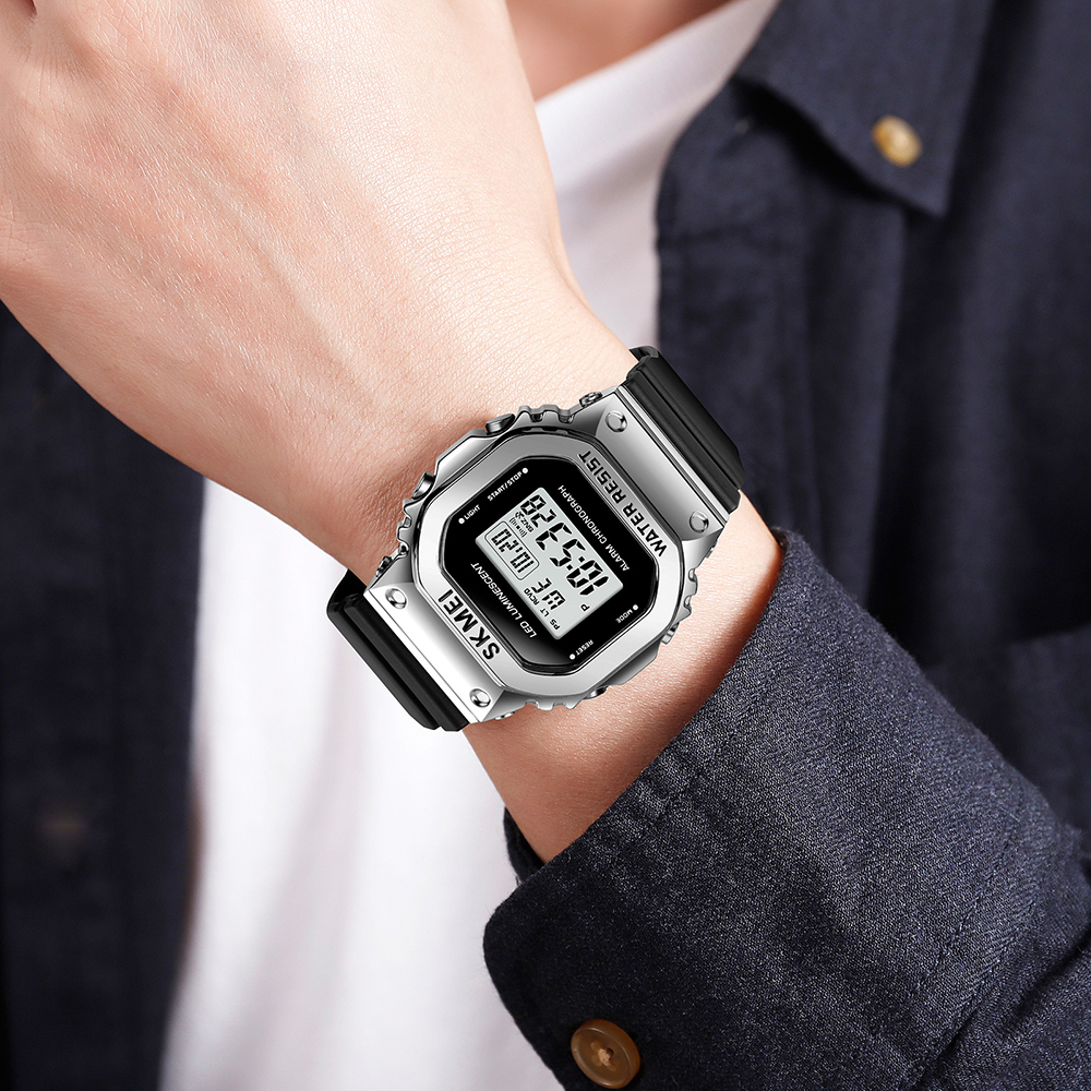 Skmei 1851SIBK Silver Black - 3