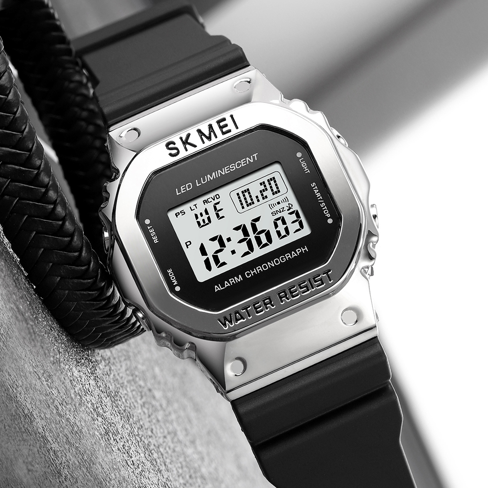 Skmei 1851SIBK Silver Black - 4