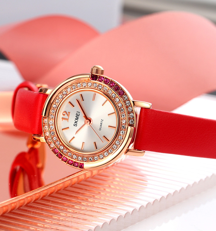Skmei 1855RGRD Rose Gold-Red - 4