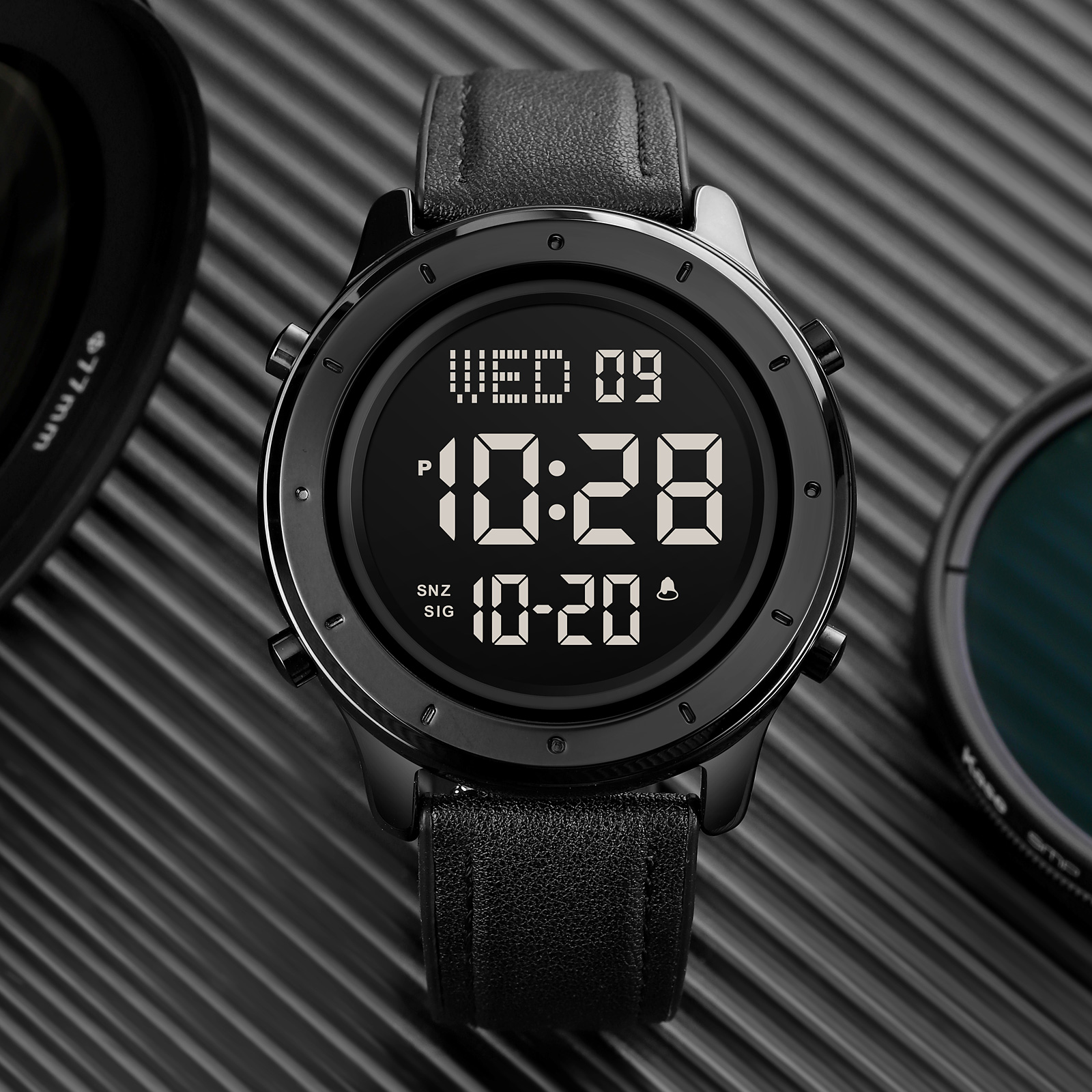 Skmei 1864LBKBK Black-Black Leather SALE - 4