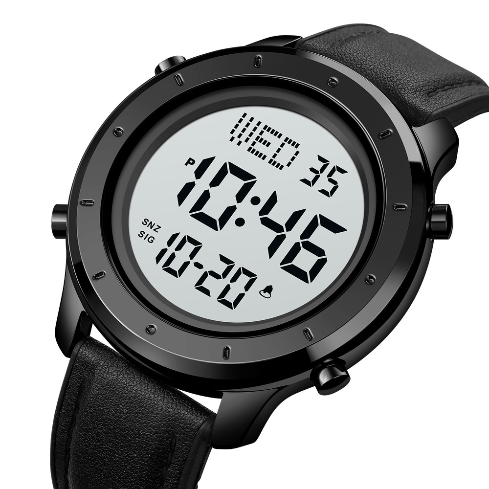 Skmei 1864LBKWT Black-White Leather SALE - 2