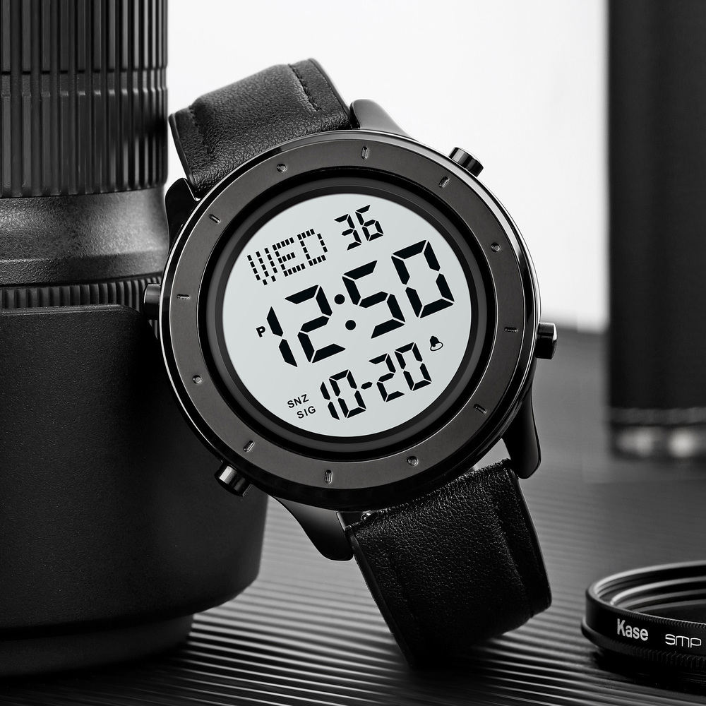 Skmei 1864LBKWT Black-White Leather SALE - 4