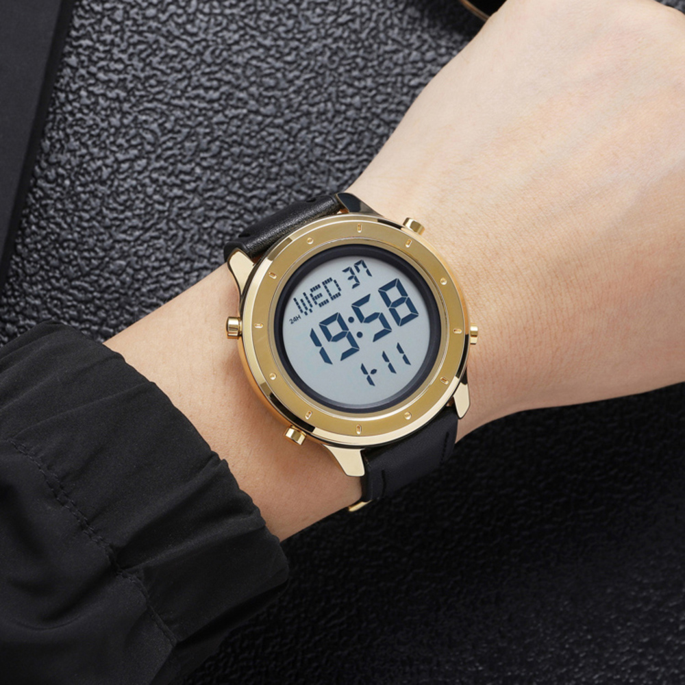 Skmei 1864LGDWT Gold-White Leather SALE - 3