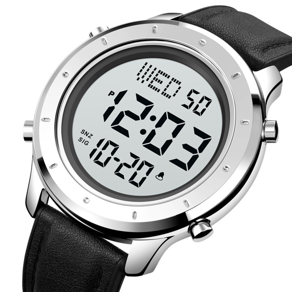 Skmei 1864LSIWT Silver-White Leather - 2