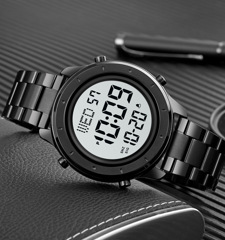 Skmei 1864SBKWT Black-White Steel - 3