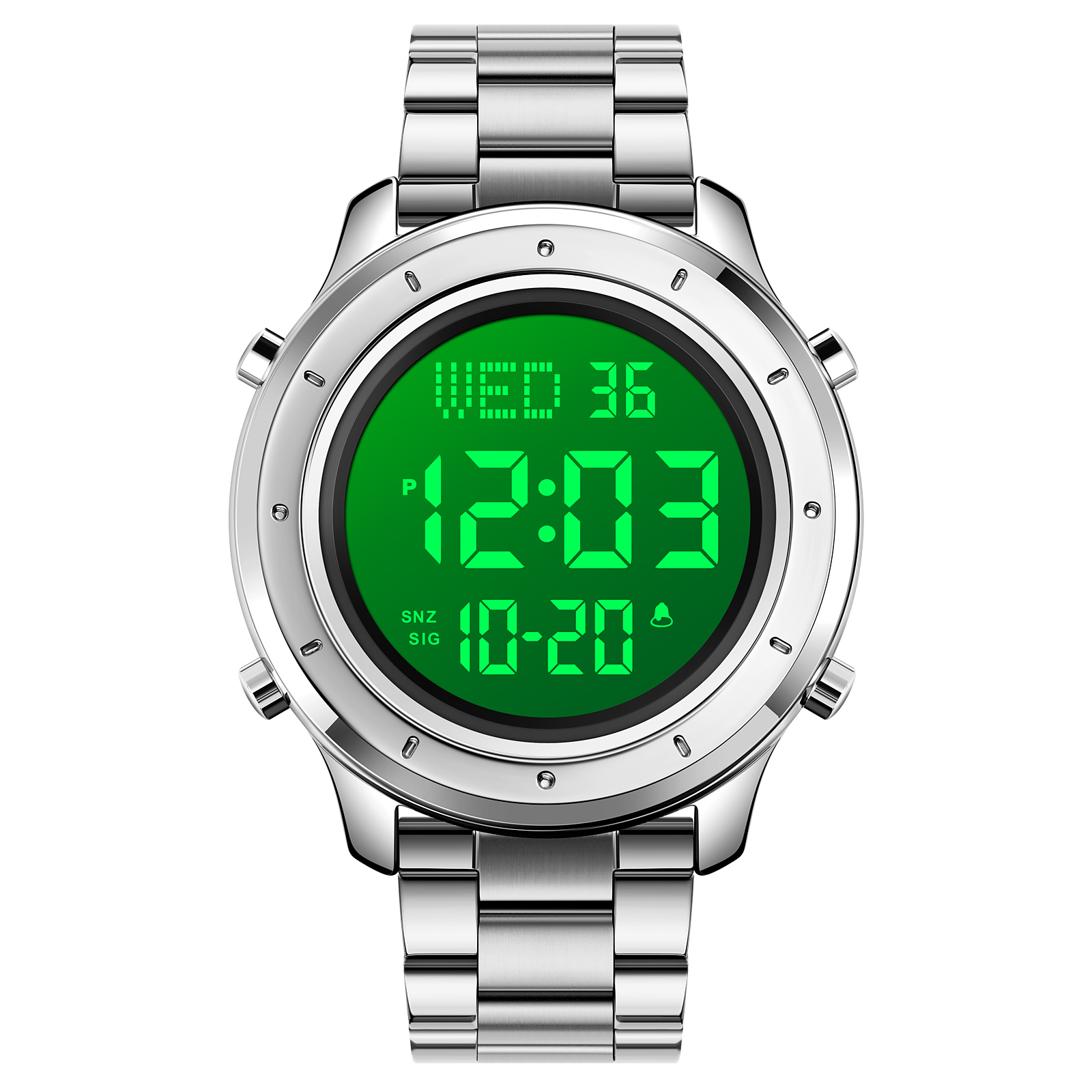 Skmei 1864SSIWT Silver/White Steel - 2