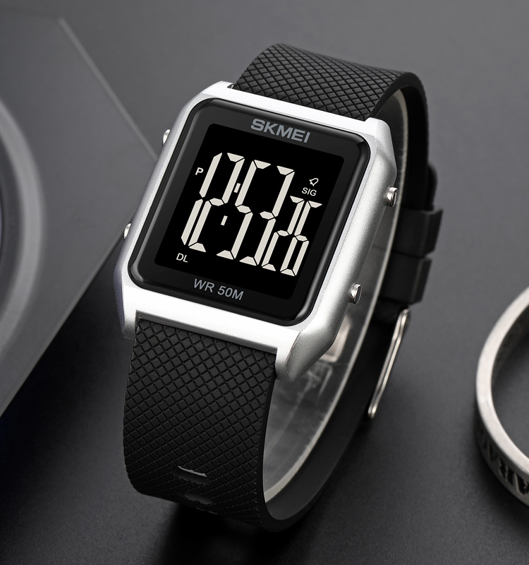 Skmei 1866SIBK Silver-Black - 4