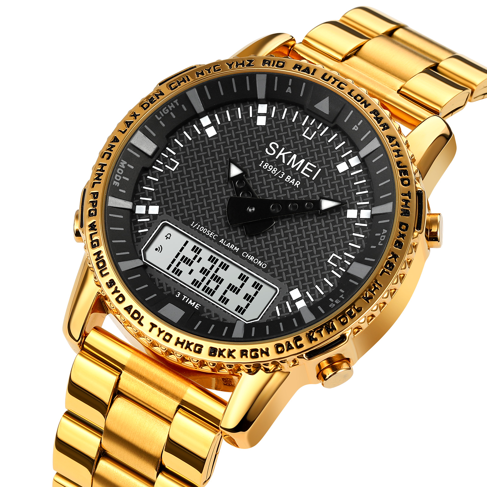 Skmei 1898GDWT Gold-White SALE - 2