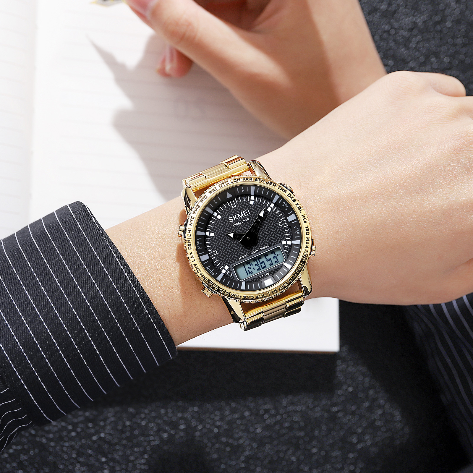 Skmei 1898GDWT Gold-White SALE - 3