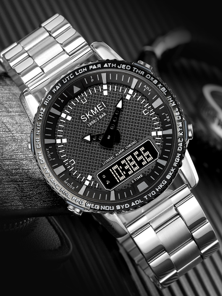 Skmei 1898SIBK Silver-Black SALE - 3