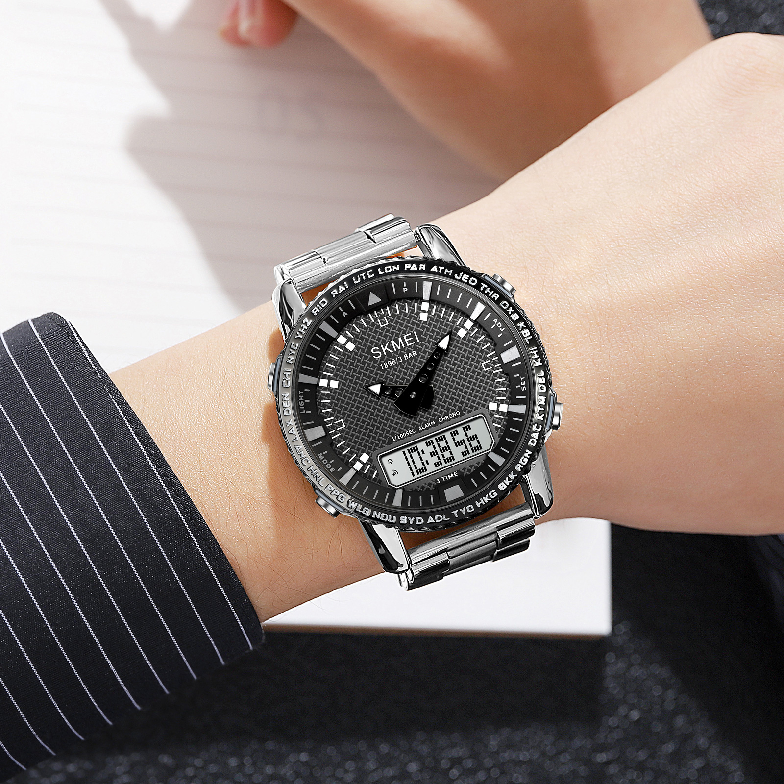 Skmei 1898SIWT Silver-White SALE - 3