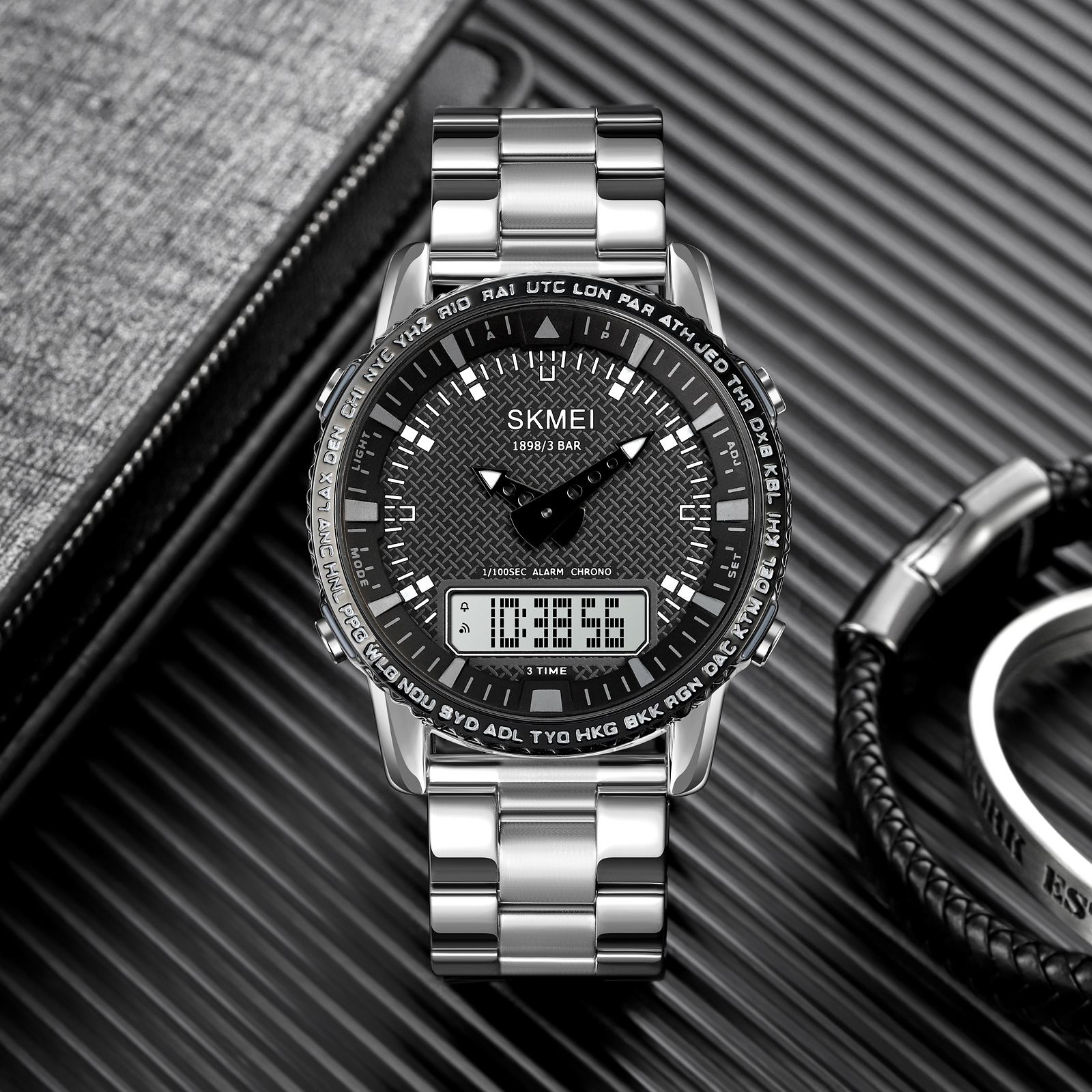 Skmei 1898SIWT Silver-White SALE - 4