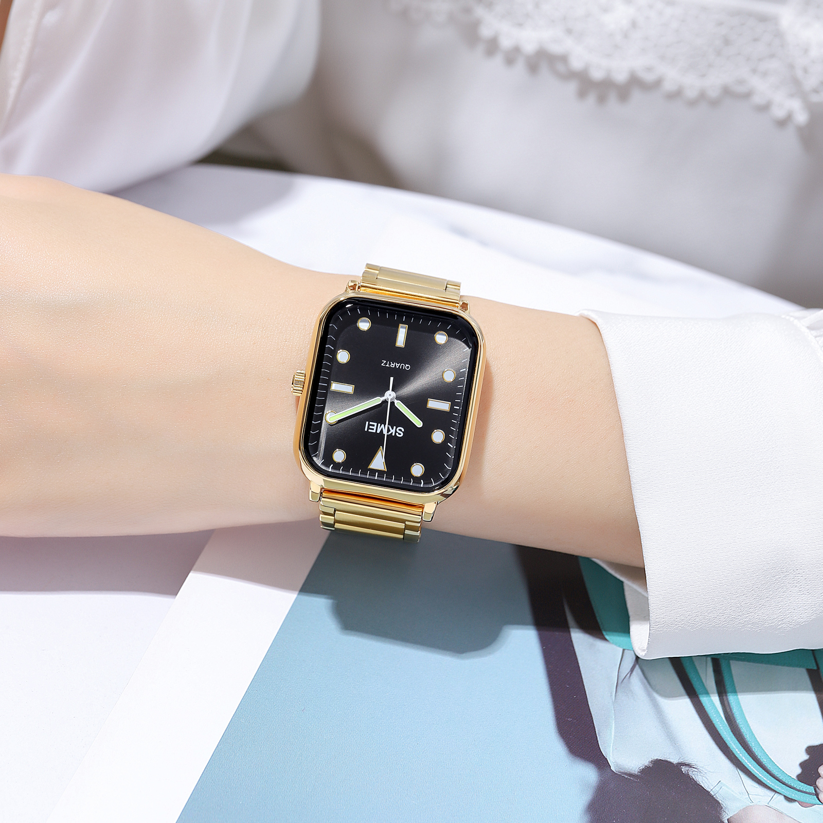 Skmei 1954GDBK-SP Gold-Black Sun Pattern SALE - 3