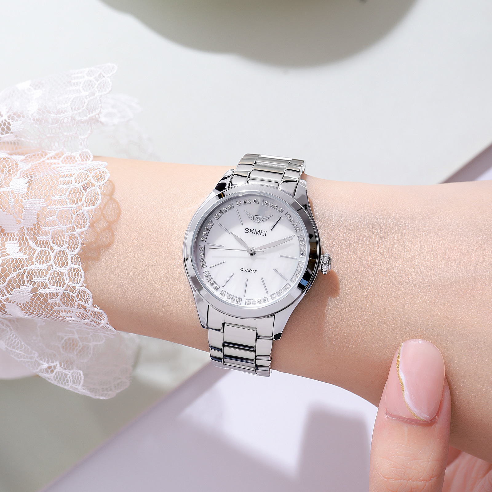 Skmei 1964SIWT Silver-White - 3