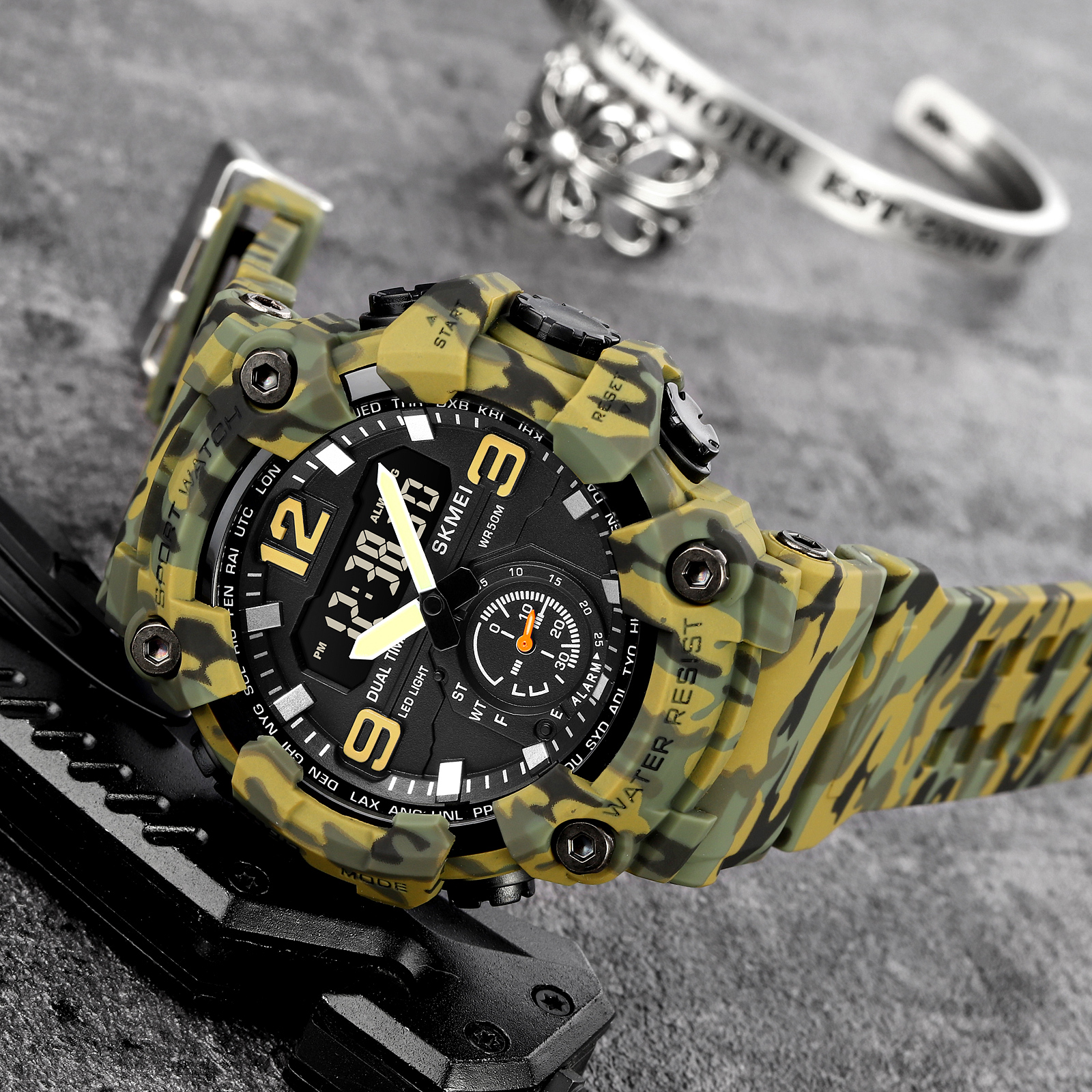 Skmei 1965CMGN camo green. SALE - 4