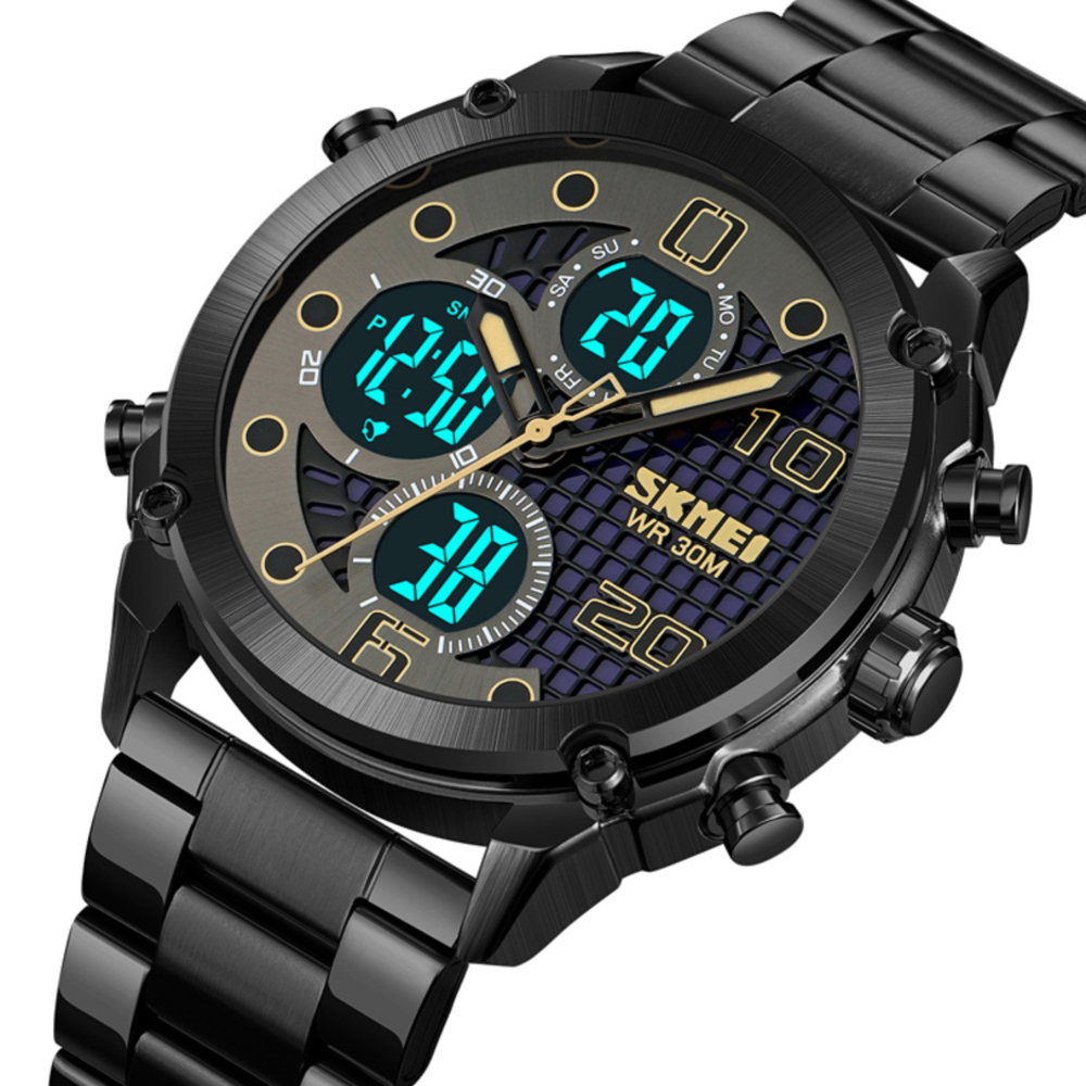 Skmei 1975SBKBK Black-Black Steel - 3