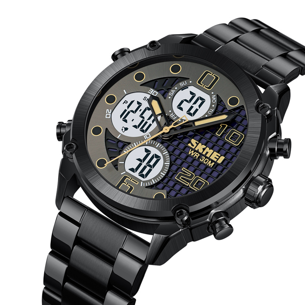 Skmei 1975SBKWT Black-White Steel - 2