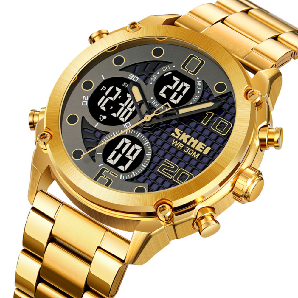 Skmei 1975SGDBK Gold-Black Steel - 2