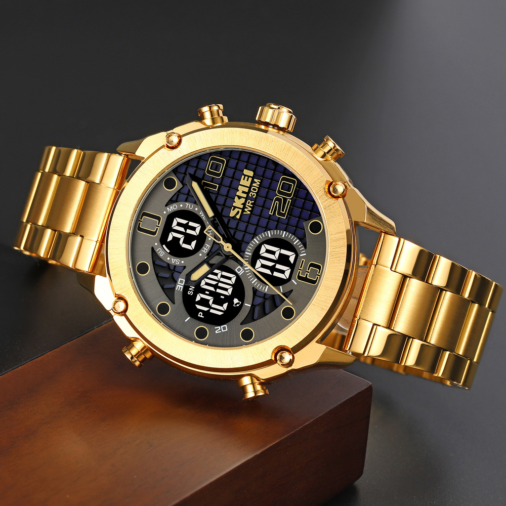 Skmei 1975SGDBK Gold-Black Steel - 4