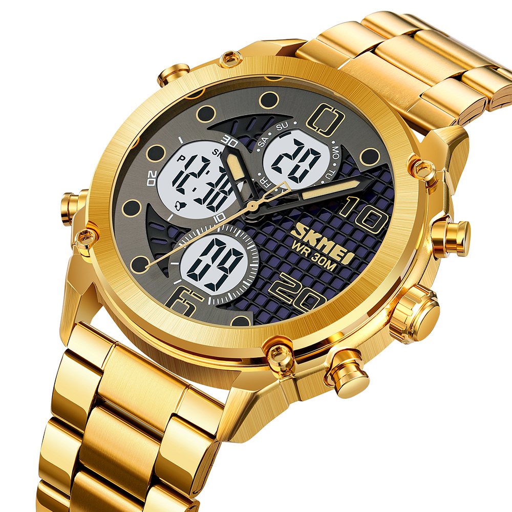 Skmei 1975SGDWT Gold-White Steel - 2