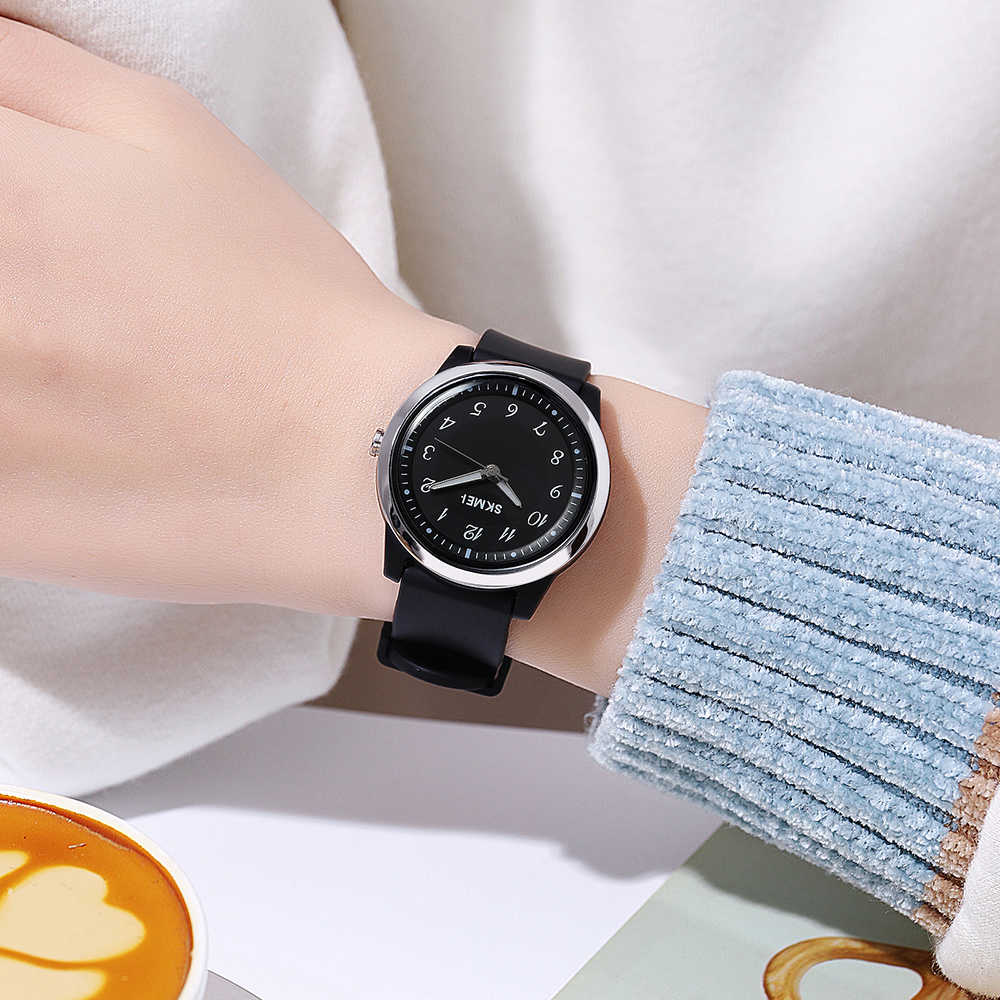 Skmei 2008BK-AC Black Numbers - 3