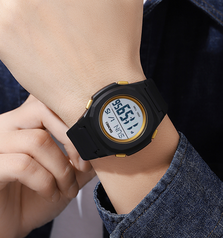 Skmei 2023BKGD-WT Black-Gold White - 3