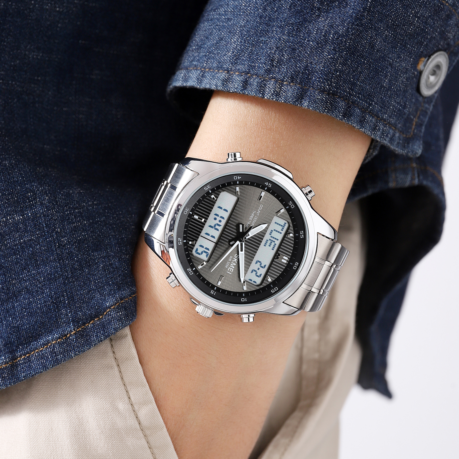 Skmei 2049SIWT Silver-White - 3