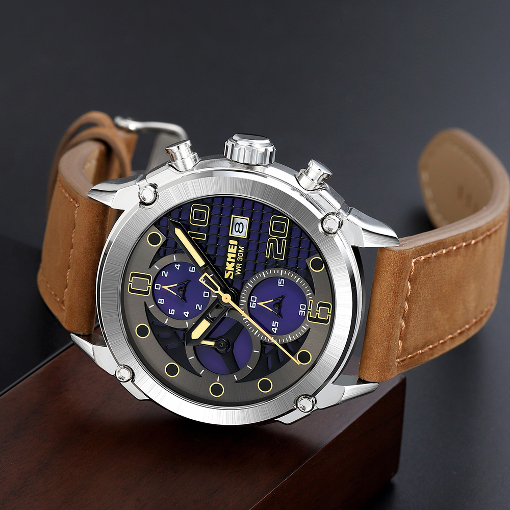 Skmei 2051SIBN Silver-Brown - 4