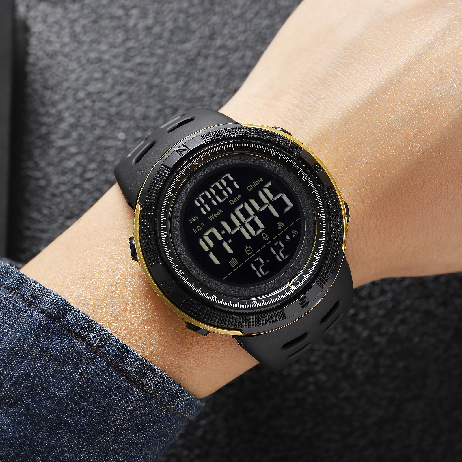 Skmei 2070BKGD Black-Gold - 3