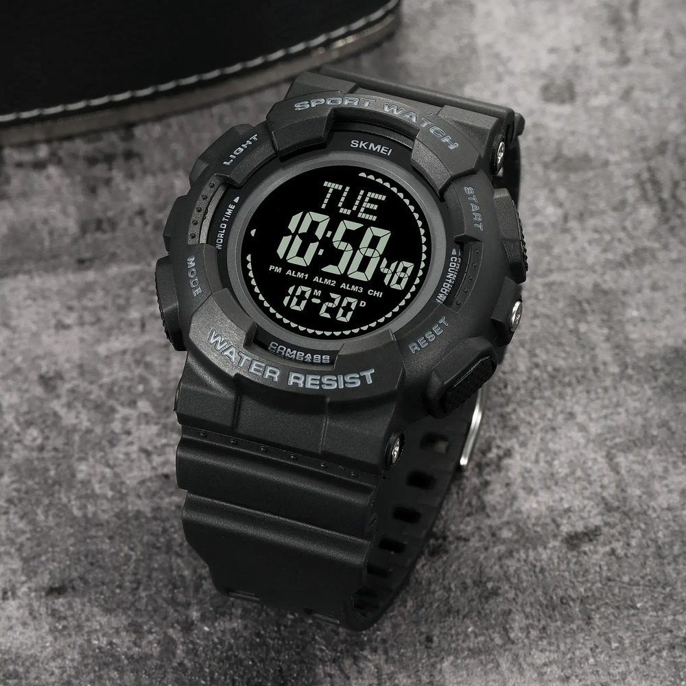 Skmei 2077BK Black+Compass - 4