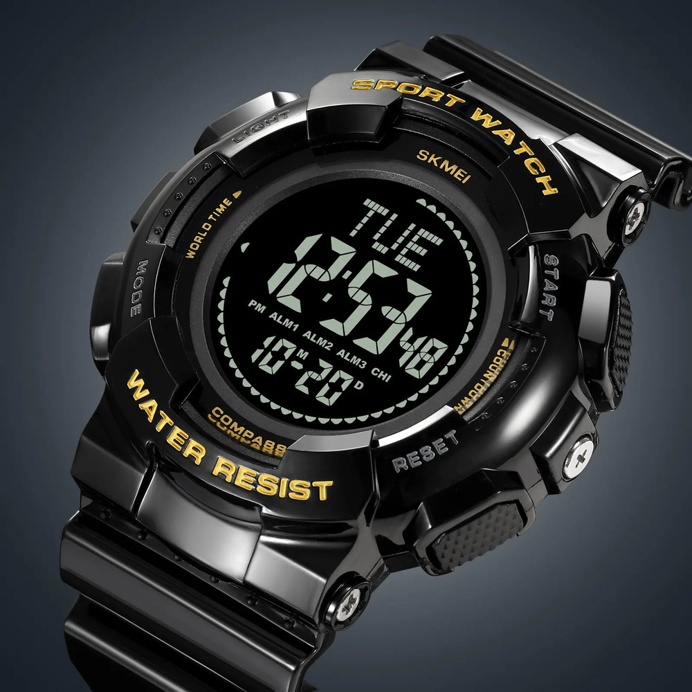 Skmei 2077BKGD Black Gold+Compass - 3