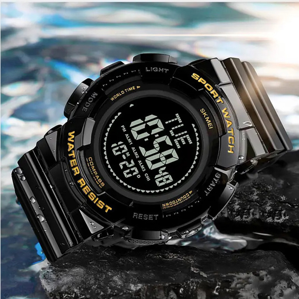 Skmei 2077BKGD Black Gold+Compass - 4