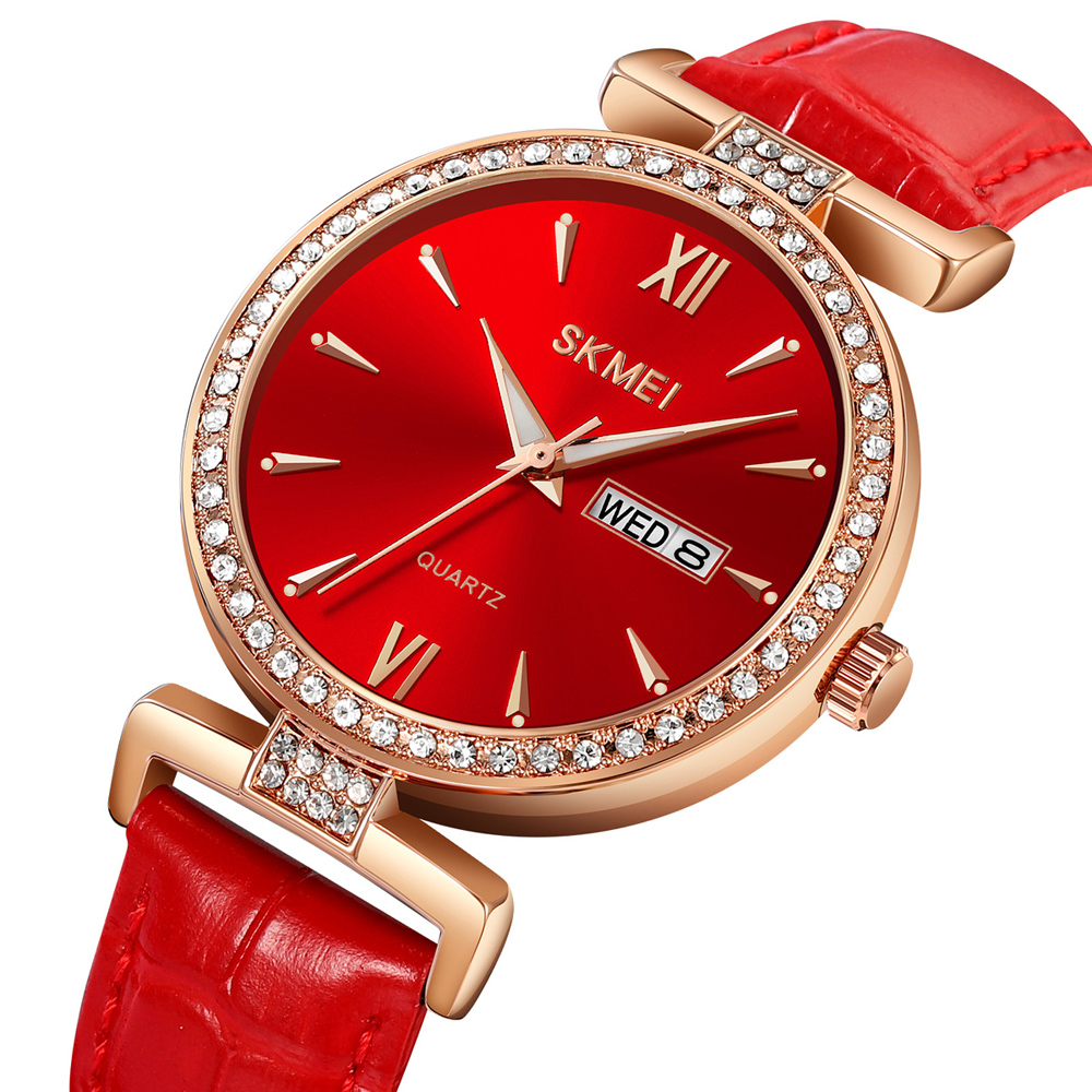 Skmei 2090RGRD Rose Gold-Red - 2
