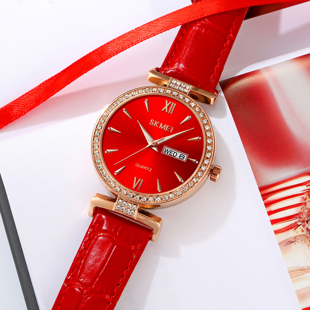 Skmei 2090RGRD Rose Gold-Red - 3