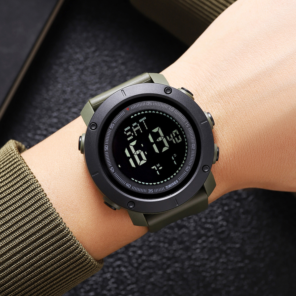 Skmei 2095AG Army Green Compass - 4