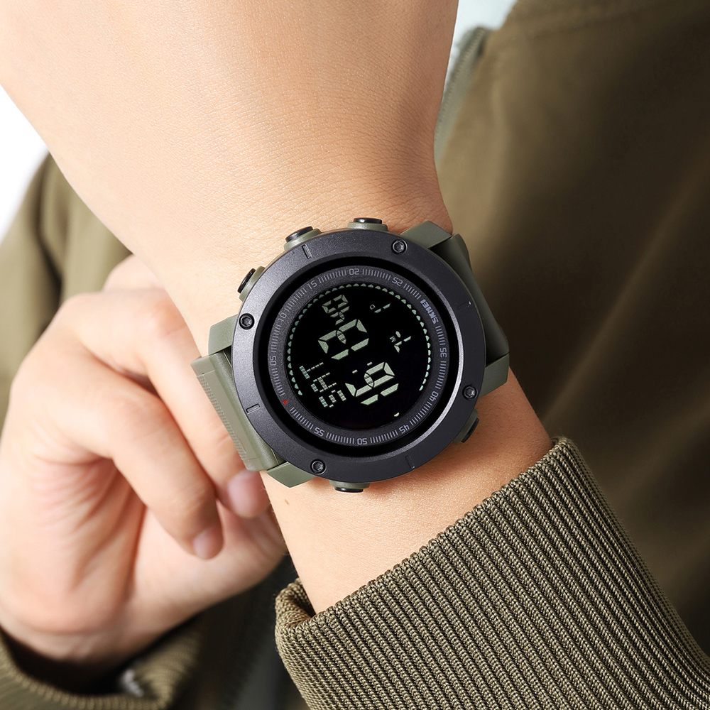 Skmei 2095AG Army Green Compass - 5