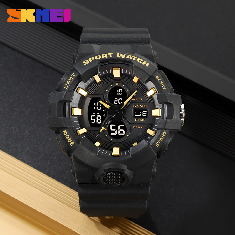 Skmei 2117BKGD Black-Gold - 4