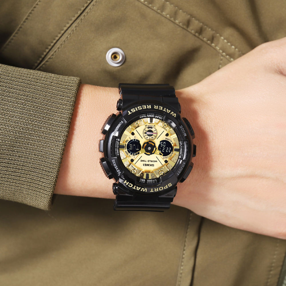 Skmei 2118BKGD Black-Gold - 4